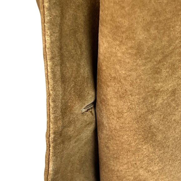 Bernardo Camel Brown Suede Trench Coat S Barn Oversized Washable Western Boho - Picture 9 of 14